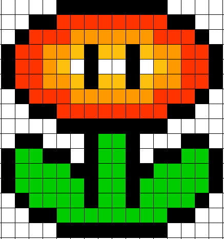Mario - Rubik's Cube inspired art (18x18)