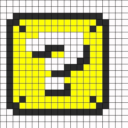Mario - Rubik's Cube inspired art (18x18)