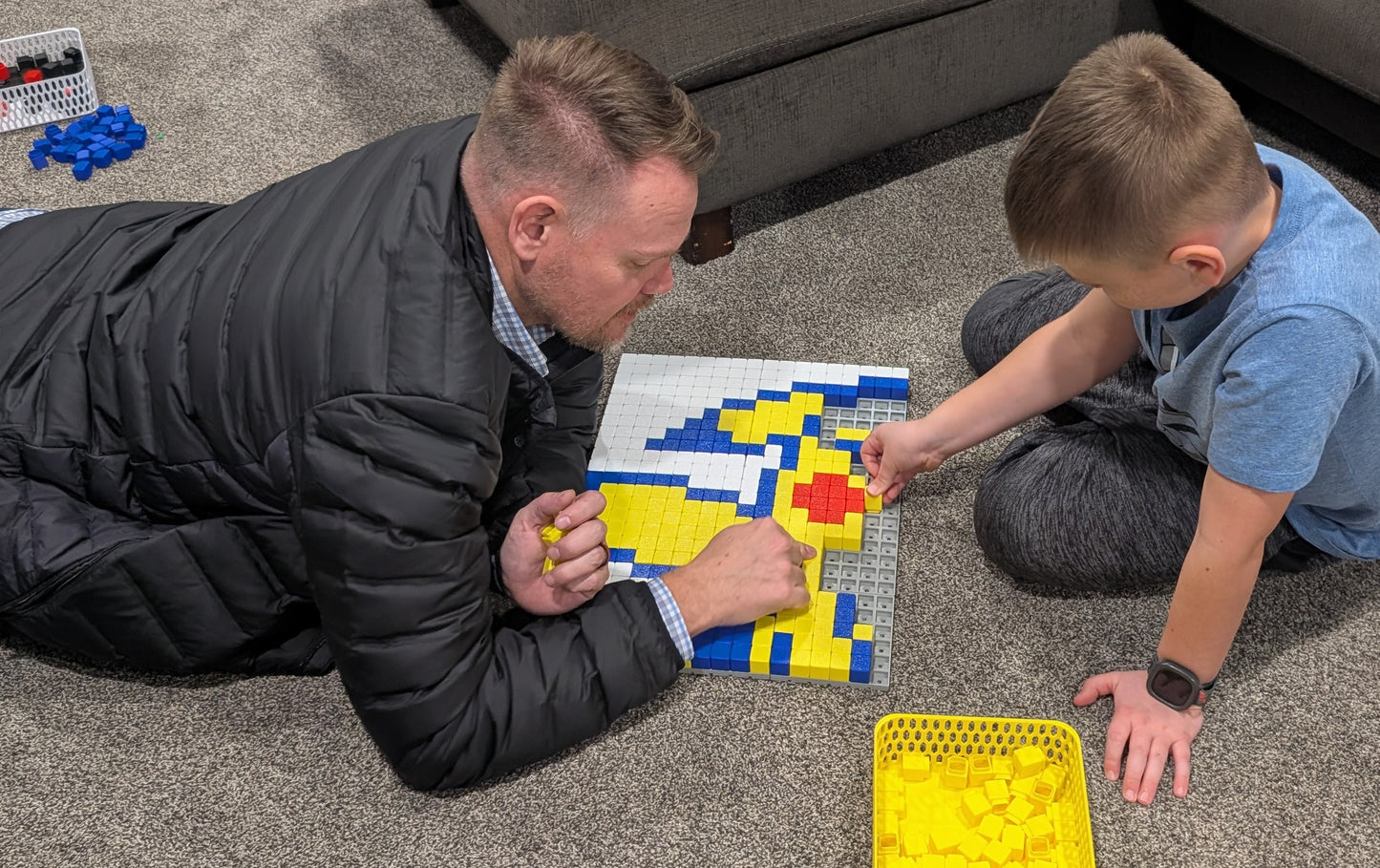 Pac Man and Ghost Pixel Art (18X12)