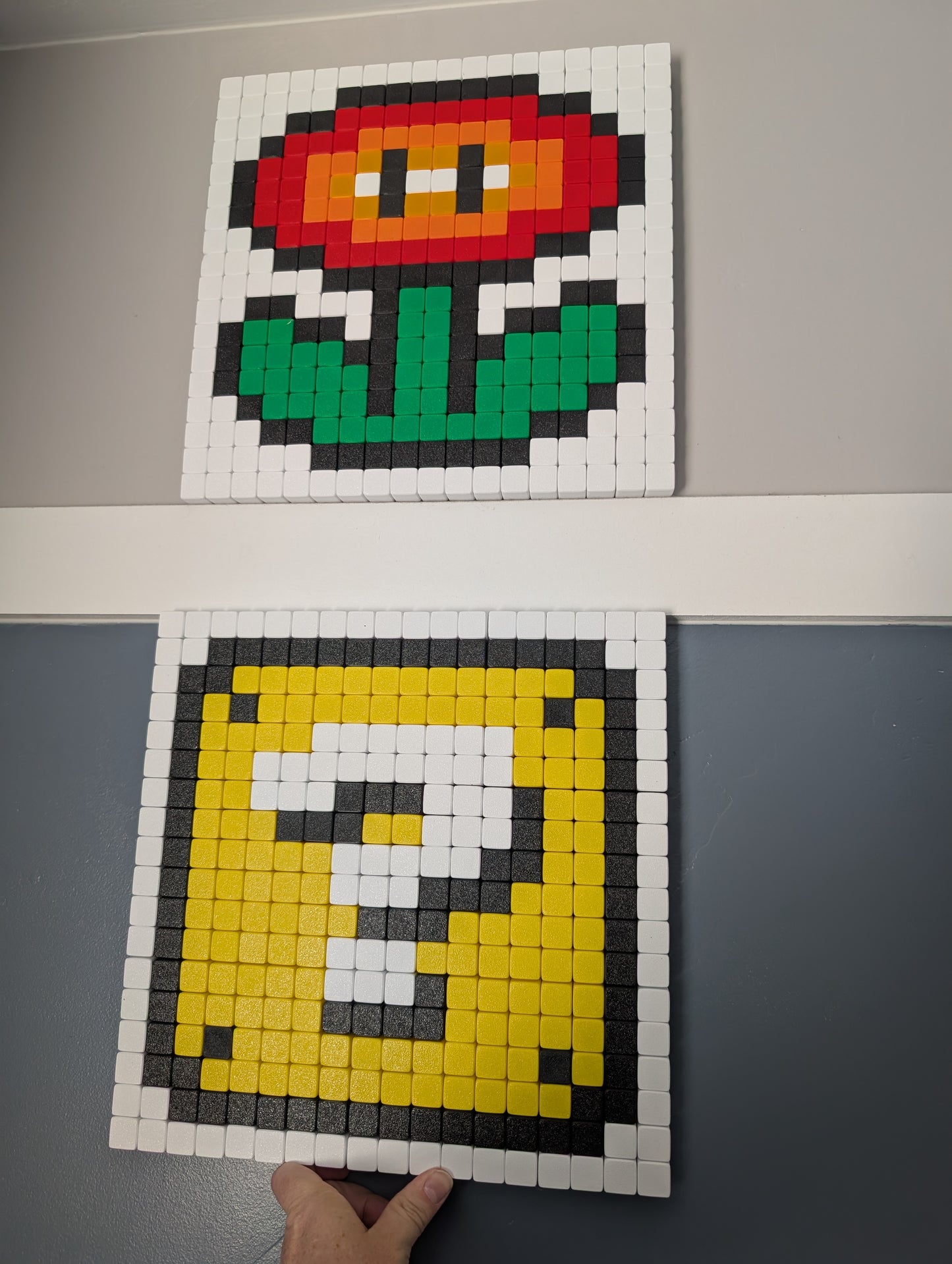 Mario - Rubik's Cube inspired art (18x18)