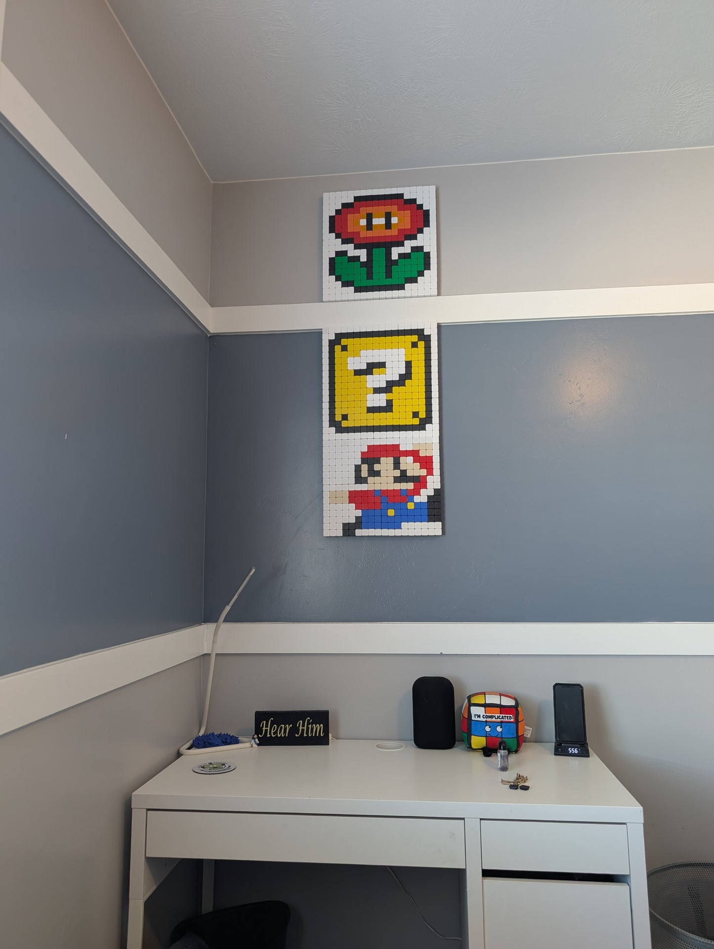 Mario - Rubik's Cube inspired art (18x18)